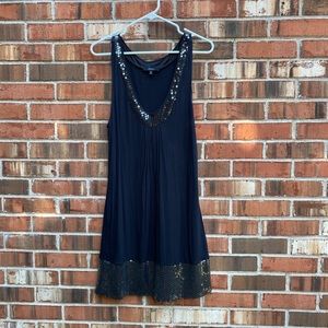 Loose, sparkly shift dress